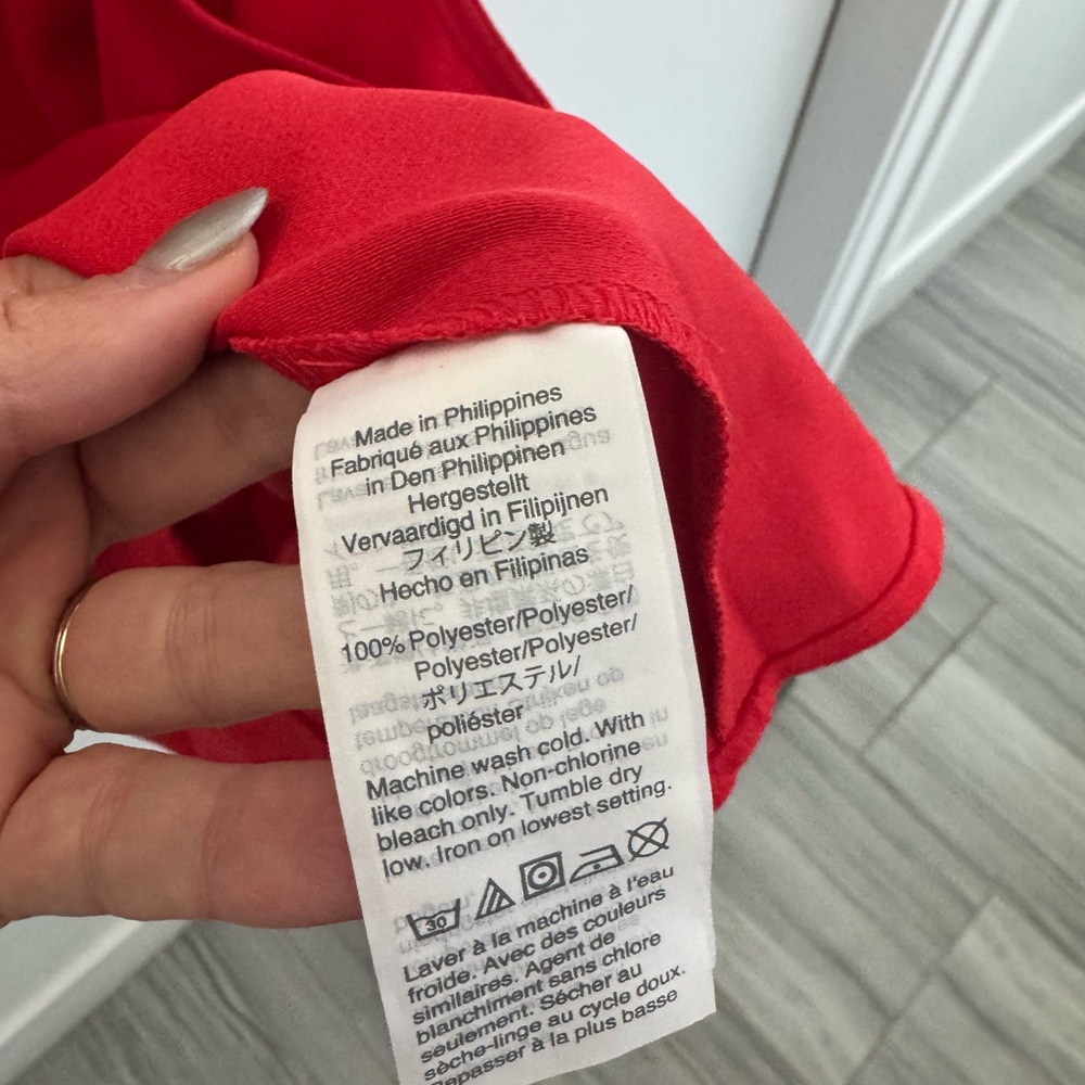 J CREW Red Sleeveless Ruffle Neck Top - Picture 5 of 6